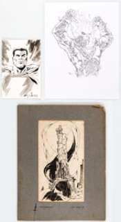Dave Wachter, K. Brandon Wilt, and others - Comic/Fantasy Original Art and Print Group of 5 (c. 1970s-2010s). A -