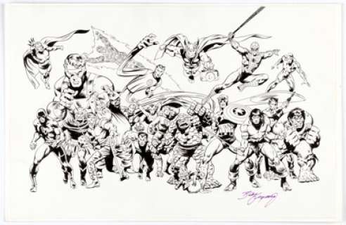 Ray Kryssing - The Art of John Buscema Cover Re-creation Illustration Original Art (undated).