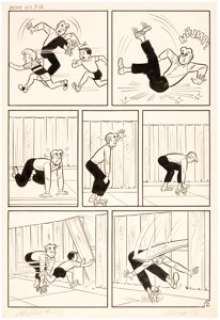 Harry Lucey And Marty Epps | Archie #123 Near-Complete Story "Over-Joyed" Original Art Group of 5 (Archie, 1961).... (Total: 5 Original Art) | Heritage