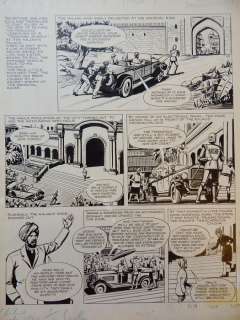 Kearon, Edward | Original page  - Robot Archie  - Bodyguard to the Menaced Rajan  - (1958) | Catawiki