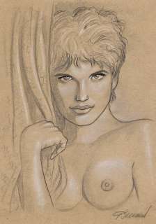 Renaud | Jessica Blandy, illustration à la mine de plomb,… | AZ auction