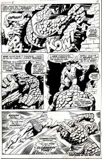 Dan Adkins, John Buscema | Sub-Mariner #8 P 15 (Sub-Mariner Battles the Thing in New York City Throughout Page!) 1968 | Romitaman