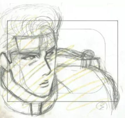 Inoue Takehiko - Slam Dunk | crayonné – Hanamichi Sakuragi – Slam Dunk – 5298 | La Galerie de la Bande Dessinée
