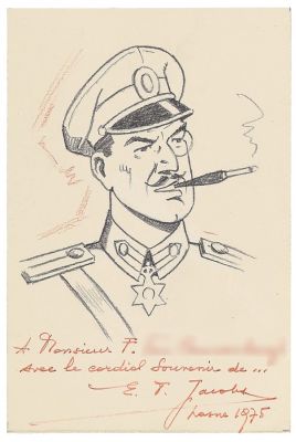 Jacobs | Blake et Mortimer, illustration à la mine de… | AZ auction