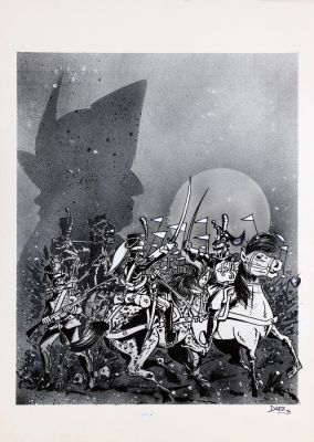 Dress | Grande illustration aux feutres, à l’aérographe… | AZ auction