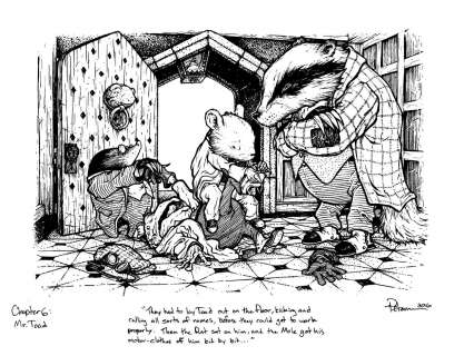 David Petersen - Wind in the Willows pg 75 Original Art