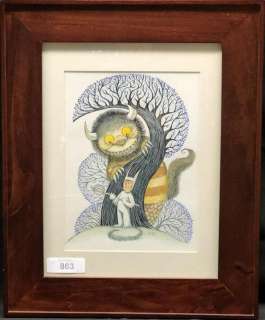 Maurice Sendak Recreation Watercolor Painting Kazu | Weiss Auctions