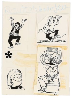 Tibet | Lot 139 - Chick Bill, ensemble de 4 illustrations à… | AZ auction