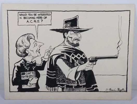 Lot 50 - Original Artwork by Francis Boyle Political Satire. | misc / divers