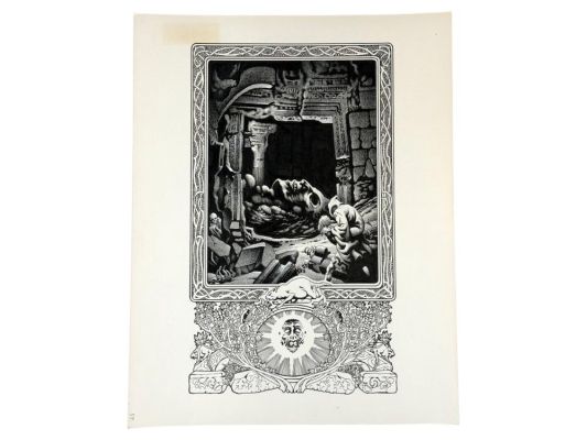 Lot 374 - Stephen Fabian (1930-2025) Mixed Media on Paper | Weiss Auctions