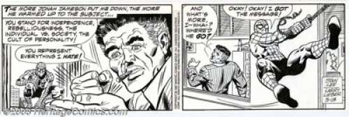 Larry Lieber - Original Comic Strip Art for Amazing Spider-Man, Group of 25 Dailies (1993). Nice big lot of - | Heritage