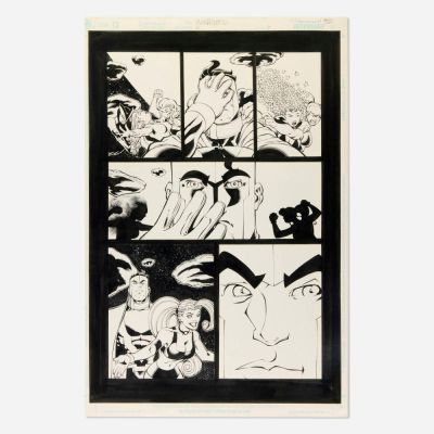 Ed McGuinness and Trevor Scott, Mr. Majestic #6 Story Page 9 Original Art (DC Comics, 2000) | Landry Pop Auctions