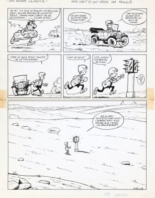 Francis | Lot 126 - Marc Lebut, planche-gag à l’encre de Chine… | AZ auction