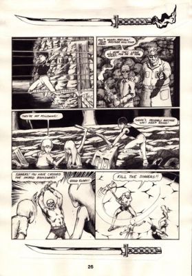 1986 Aircel Comics SAMURAI #8 page 26 Barry Blair NIGHTWYND - Original Comic Art | eBay US (Buy It Now)