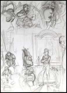 Yslaire | Crayonné original  - Planche 11  - Sambre T4  - (1996) | Catawiki