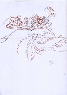 Vives Mateu, Xavier | Original drawing  - Goofy goes surfing | Catawiki