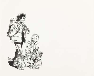 Cosey | Jonathan et Kate. Dessin original. Encre de Chine. | Sotheby’s