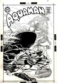 Nick Cardy | Aquaman #43 Unpublished Cover (Very Similar To Published Cover!) 1968 | Romitaman