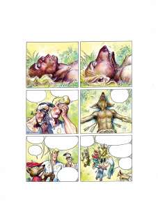 José Ortiz | Burton & Cyb - El Hombre es un Lobo para el Lobo p.5 (Zona 84) | ECC arte y coleccionismo