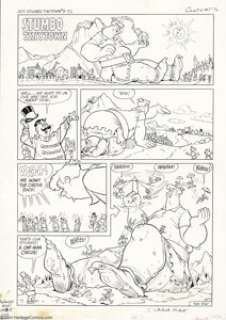 Warren Kremer - Stumbo Tinytown #9, page 1 Original Art (Harvey, 1965). Stumbo becomes a one-man circus ride for - | Heritage