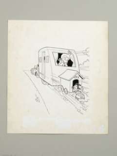 Steve Muffati (attributed) - Little Audrey Cover Original Art (Harvey, c. early 1960s). Audrey makes sure her dog - | Heritage