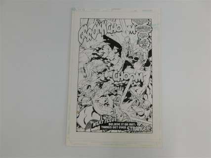 Original Comic Book Art - Superboy Full Page Splash | Bodnars Auction