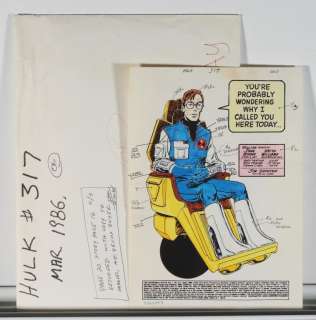 Marvel Incredible Hulk #317 Complete Color Guide | Bruneau & Co. Auctioneers