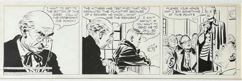 Alex Raymond Rip Kirby Original Daily Art 1949 | Weiss Auctions