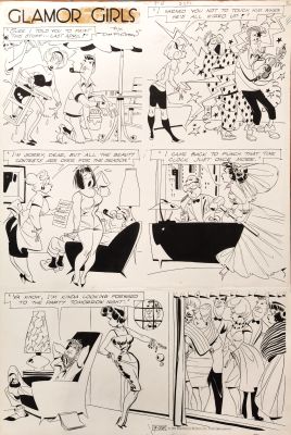 Don Flowers | Glamor Girls Sunday 09-25-1960 | ComicArt.dk