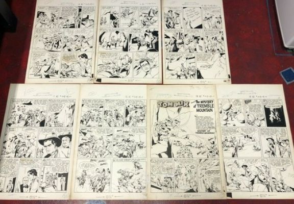 TOM MIX #32 comic art COMPLETE 7 PG STORY tremble mtn WESTERN 1950 GUNS | eBay US (Buy It Now)