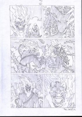 Ghost Rider Spirits of Violence 4p12 Original comic art Paul Davidson | eBay US (Buy It Now)