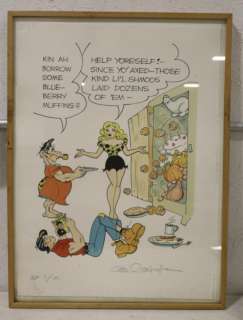 Al Capp Li’l Abner Signed Large Serigraph W/Seal | misc / divers