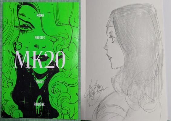Mirka Andolfo’s Sketchbook #7 (2020) w/ Original Signed Wonder Woman Sketch Art | eBay US (Buy It Now)