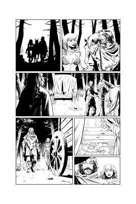 Pablo de Bonis | Red Sonja issue 1, page 6 – ARTIST PROOF | NRisso Art