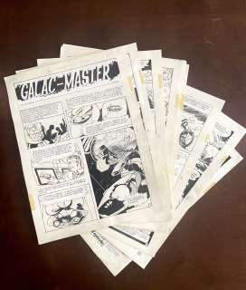 OSWAL - Original complete story of Galac Master. 12 pages. Cm. 29,5x39,5. Ink. Mint. Code 148.