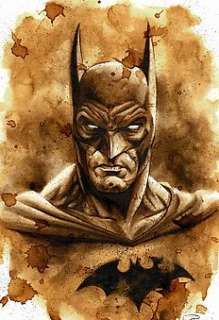 Batman III - Original Coffee Drawing By Juapi | Catawiki