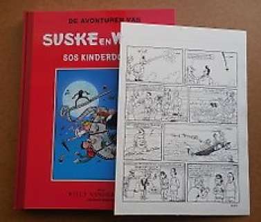 Duchateau, Kim - Originele pagina (p.9) - Suske en WIske + SOS Kinderdorpen - groot formaat hc met linnen rug - 1e druk - (2015) | Catawiki