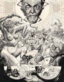 Druillet | PHILIPPE DRUILLET LONE SLOANE Delirius (T.3), Dargaud 1973 Planche originale n°46... | Daniel Maghen Enchères