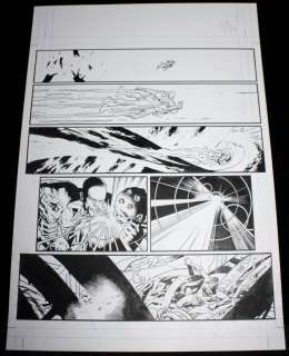 Kevin Nowlan | Lex Luthor Vs Braniac with Superman Large Art Panel Page | Anthony’s Comic Book Art