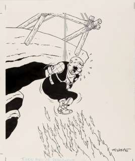 Tibet - Couverture originale de Chick Bill pour le Journal de Tintin - La grotte mystérieuse - (1986) | Catawiki