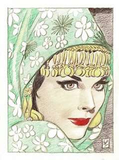 Carrillo, Antonio - Original drawing - Moorish Princess 