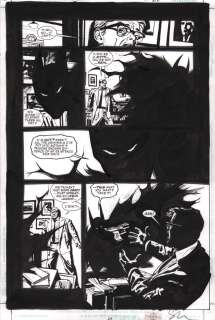 Sean Phillips | Batman: Gotham Noir P.24 - Gordon & Batman - Signed - 2001 | Anthony’s Comic Book Art
