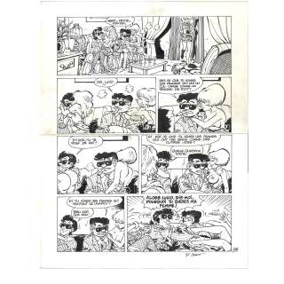 Di Sano (Né En 1951). | Innocente. Planche n°19. Encre de chine. Dimensions : 45,7 x 35,7 cm. | HVMC