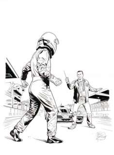 Lot #398 | Bourgne. Couverture originale Michel Vaillant | BDEnchères