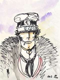 Stefano Babini – Corto Maltese ritratto in pelliccia