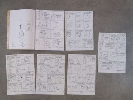 Bercovici, Philippe - 6x Crayonné de planche + Dédicace - Les femmes en blanc - T.23 - eo - (2002) | Catawiki