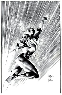 Eber Ferreira, Eddy Barrows | Green Lantern #31 Cover (Soaring Image of Green Lantern!) | Romitaman