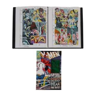 X-Men (Vol. 2) No. 25 Signed by Joe Rosas and Booklet Containing Hand-Coloured Interior Colour Guides / MARVEL COMICS: XMEN ANNIVERSARY ISSUE | Propstore