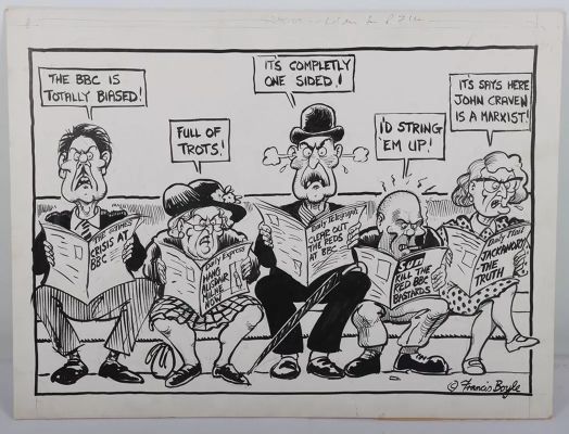 Lot 51 - Original Artwork by Francis Boyle Political Satire. | misc / divers