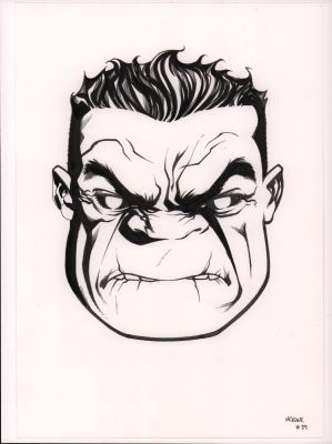 Mike McKone | Hulk Variant Cover (?) Art - Signed | Anthony’s Comic Book Art